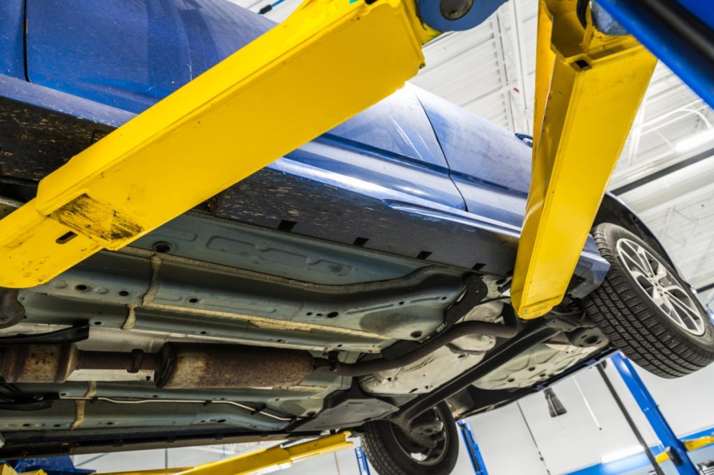 Car frame straightening